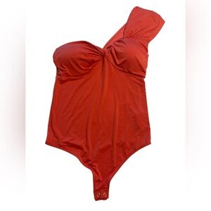 Express Orange Body Contour Bodysuit